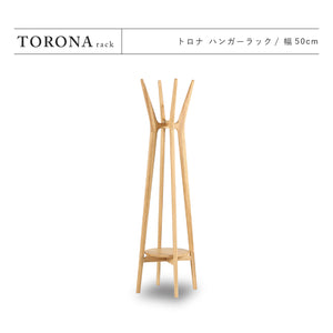 無垢材の風合いが美しいハンガーラック <br> #節有オーク