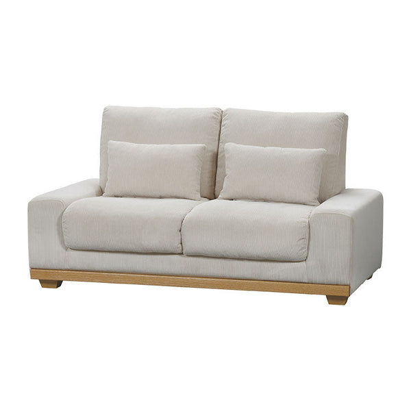 アイモ 2人掛けソファ 幅150cm ランバークッション付 #アイボリー