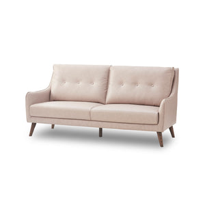 ユール　3人掛けソファ　幅180cm #FLT83 シェルピンク（ユーロテック）