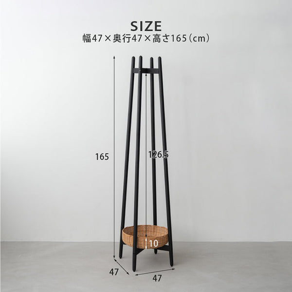 ラプテ ハンガー ラック #オーク×ホワイト #Sサイズ