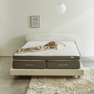 スーパーソフトフォームで体圧分散性を高め、反発弾性60%以上の超高反発ウレタンフォームでしっかり寝返りをサポートします。※画像はクイーンサイズです。 #クイーンサイズ