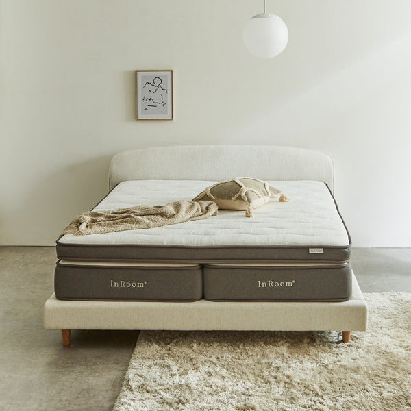 スーパーソフトフォームで体圧分散性を高め、反発弾性60%以上の超高反発ウレタンフォームでしっかり寝返りをサポートします。※画像はクイーンサイズです。 #クイーンサイズ