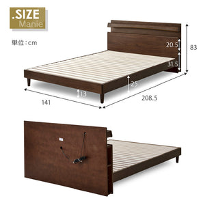 マニエⅣ ベッドフレーム シングル レッグタイプ スノコ仕様 #ダブル #レッグ #スノコ