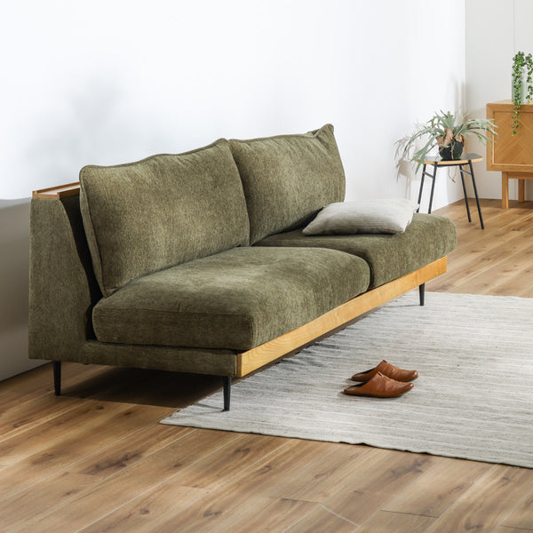 アリシア 3人掛けソファ 幅180cm #ストーンホワイト【ペットフレンドリー生地】