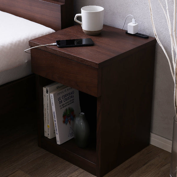 トネリ ナイトテーブル 幅35cm #ブラウン #幅35cm