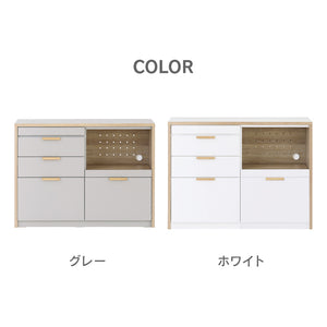 メルク カウンター 食器棚 #グレー
