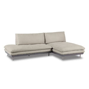 プラチナグレー #PLT111 プラチナグレー（プライムレザーテックス） #左カウチ