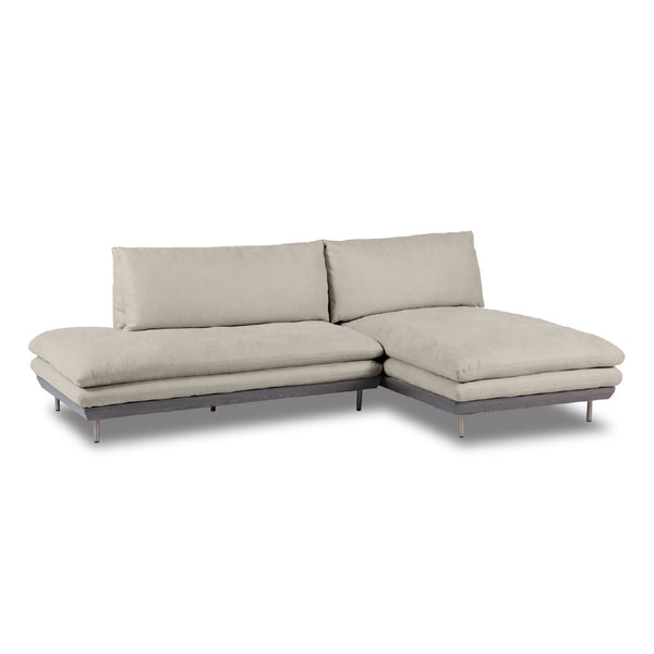 プラチナグレー #PLT111 プラチナグレー（プライムレザーテックス） #左カウチ