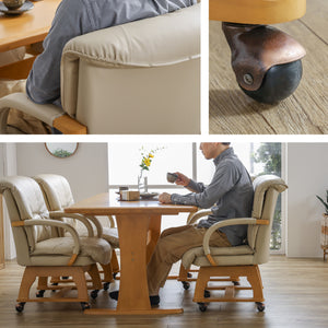 マリード ダイニング5点セット #ライトブラウン