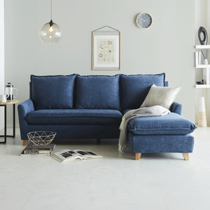 カウチソファ / A45オリエンタルブルー #A41 カスタード（ファブリックAランク）