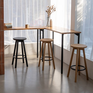 ※画像は幅120cmのサイズです。 #オーク #幅120cm×奥行50cm #LEG08（ブラック）