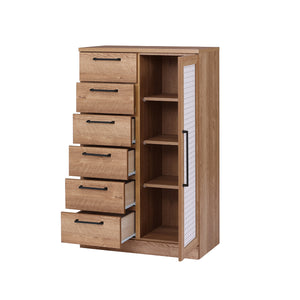 ファースト キャビネット #ウォールナット/ブラック #幅80cm