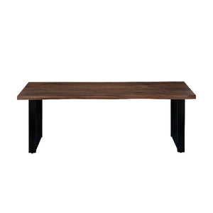 レスター ダイニングテーブル 幅200cm #ウォールナット #スチールA脚 #ウレタン塗装