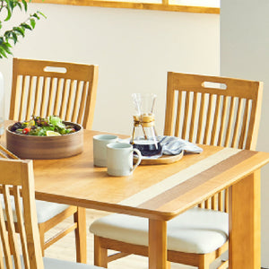 エメロード ダイニング5点セット #ダークブラウン