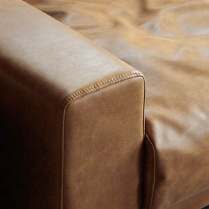 肘高は少し低めに設計しています。 #オーカーブラウン（スーパーレザーテックス）