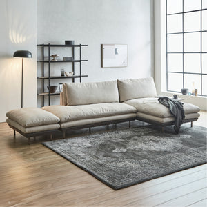 異素材のコントラストが美しく、空間にモダンな印象を与えるソファ「コルディナ」。 #Default Title