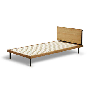 ユニック ベッドフレーム シェルフタイプ #オーク #シングル #スノコ