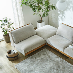 アリシア 1.5人掛けソファ お掃除ロボット対応 カバーリング #グリーン