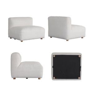 ピープル 1人掛けワイド ソファ #リッジホワイト