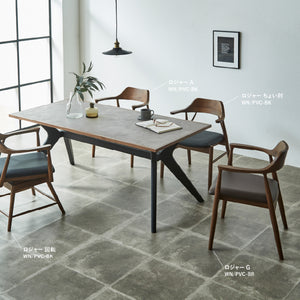 ダイニングシーンをスタイリッシュに演出しながら、長時間座っても疲れにくい設計で、家族やゲストとの団らんの時間をより豊かにします。 #オーク色/合皮ブラック