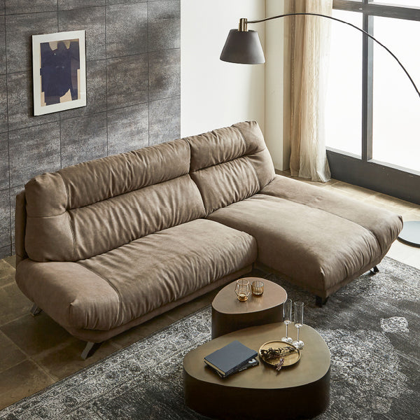 ※画像はカウチ256cmPLT112ヨーロピアングレーです。 #PLT112 ヨーロピアングレー（プライムレザーテックス）