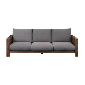 エンギ 3.5人掛けソファ 幅214cm #ウォールナット #海松茶色 #3シータータイプ