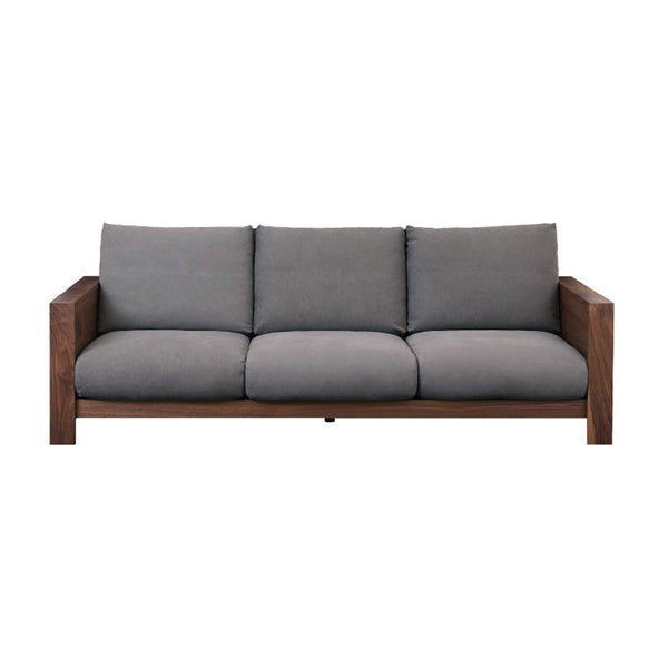 エンギ 3.5人掛けソファ 幅214cm #ウォールナット #海松茶色 #3シータータイプ