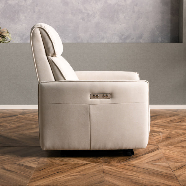 カルマ　パーソナル電動ソファ　幅77cm #LT01 キャメル（レザーテックス アニリン）