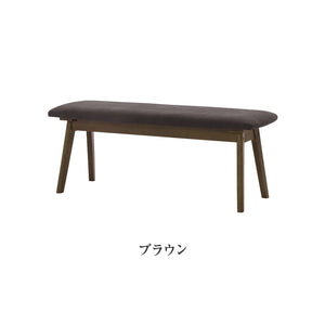 モアーレ ベンチ 幅110㎝ ブラウン #Default Title