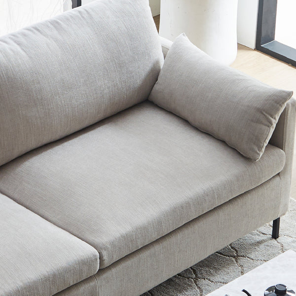 カバーはフルカバーリング仕様なので、ご自宅でお洗濯ができます。 #A41 カスタード（ファブリックAランク）