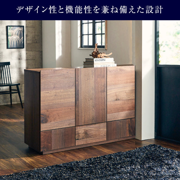 トビ サイドボード 幅120cm ハイタイプ #オーク