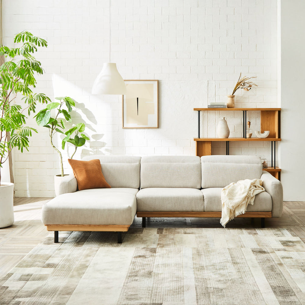 バレンナ　右カウチソファ　幅284cm