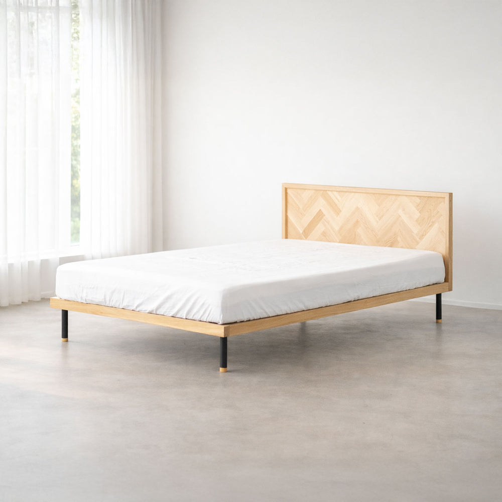 ユニック ベッドフレーム ヘリンボーンタイプ