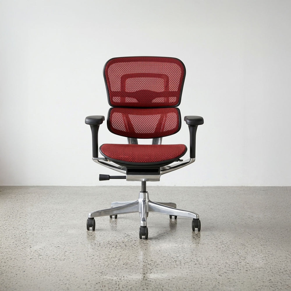 【OUTLET】 エルゴヒューマン プロⅡ ロータイプ レッド/ブラック ナイロンキャスタータイプ