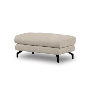 グラシエーロ　オットマン #PLT111 プラチナグレー（プライムレザーテックス）