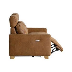 ハーデス ソファ 2.5人掛け #オーカーブラウン（スーパーレザーテックス）