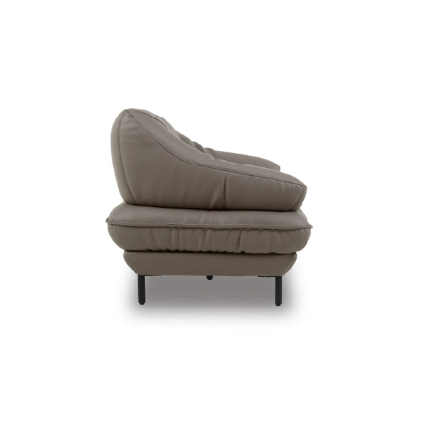 バスカロ　3人掛けソファ　幅200cm #SILT24 スレートグレー（シルキーレザーテックス）