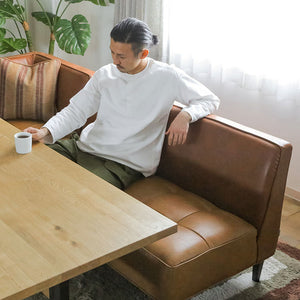 トリムソファ 2人掛け右肘 #ブラウン