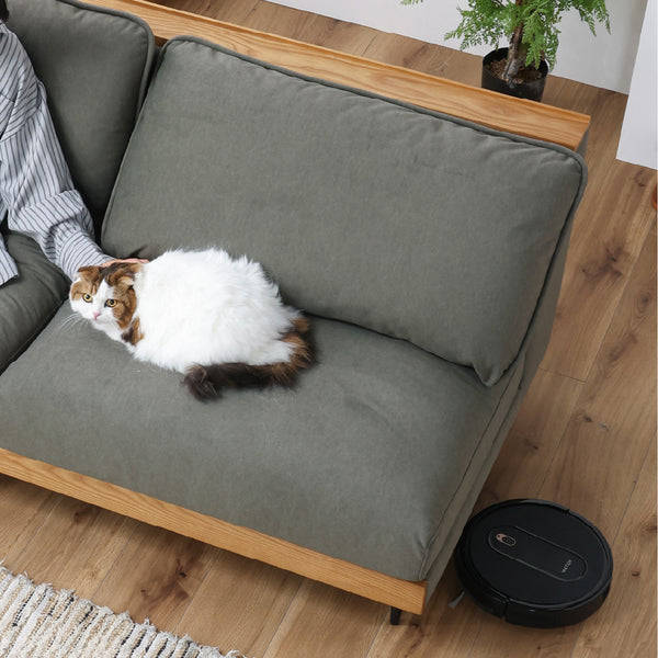 アリシア 3人掛けソファ 幅180cm #モスグリーン【ペットフレンドリー生地】