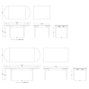 ビノー エクステンション ダイニングテーブル #オーク #幅100cm