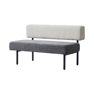 ウィムス ベンチソファ 幅120cm #チャコールグレーミックス
