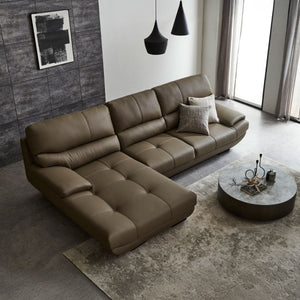 トレビソをモチーフに、座りを少し硬くしダブルステッチを追加。ランバーサポートの形状も変更しています。 #PLT113 モードグレー（プライムレザーテックス）