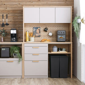 メルク ダイニングボード 食器棚 ゴミ箱 #グレー