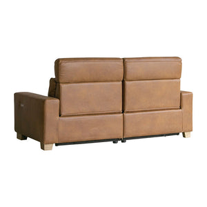 ハーデス ソファ 2.5人掛け #オーカーブラウン（スーパーレザーテックス）