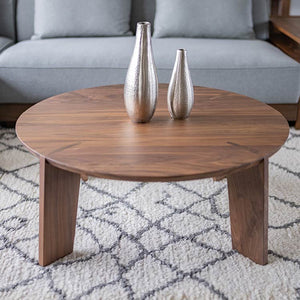 トラビス リビングテーブ #ウォールナット #丸型