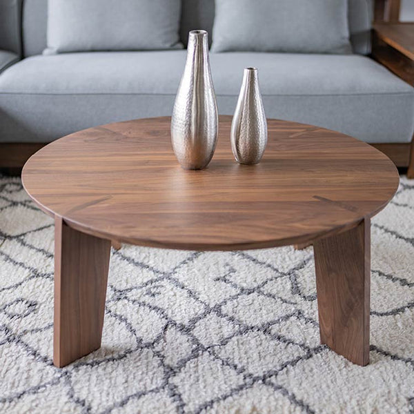 トラビス リビングテーブ #ウォールナット #丸型