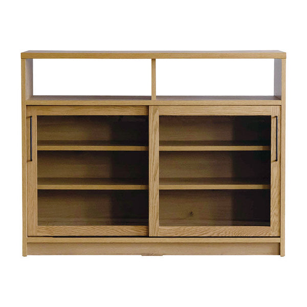 ナチュラルな木の風合いを、黒のスチールパーツで引き締めたキャビンネット。 #Default Title