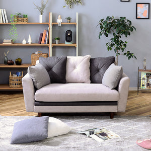 モンロー 2人掛けソファ 幅138.5cm #グレー/ネイビー