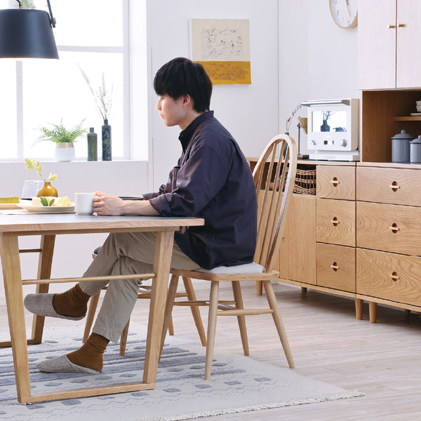 インディⅡ ダイニングチェア #板座