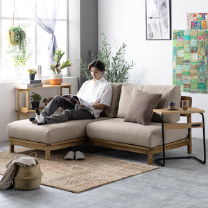 カラー：サンドベージュ #キャンバスアイボリー